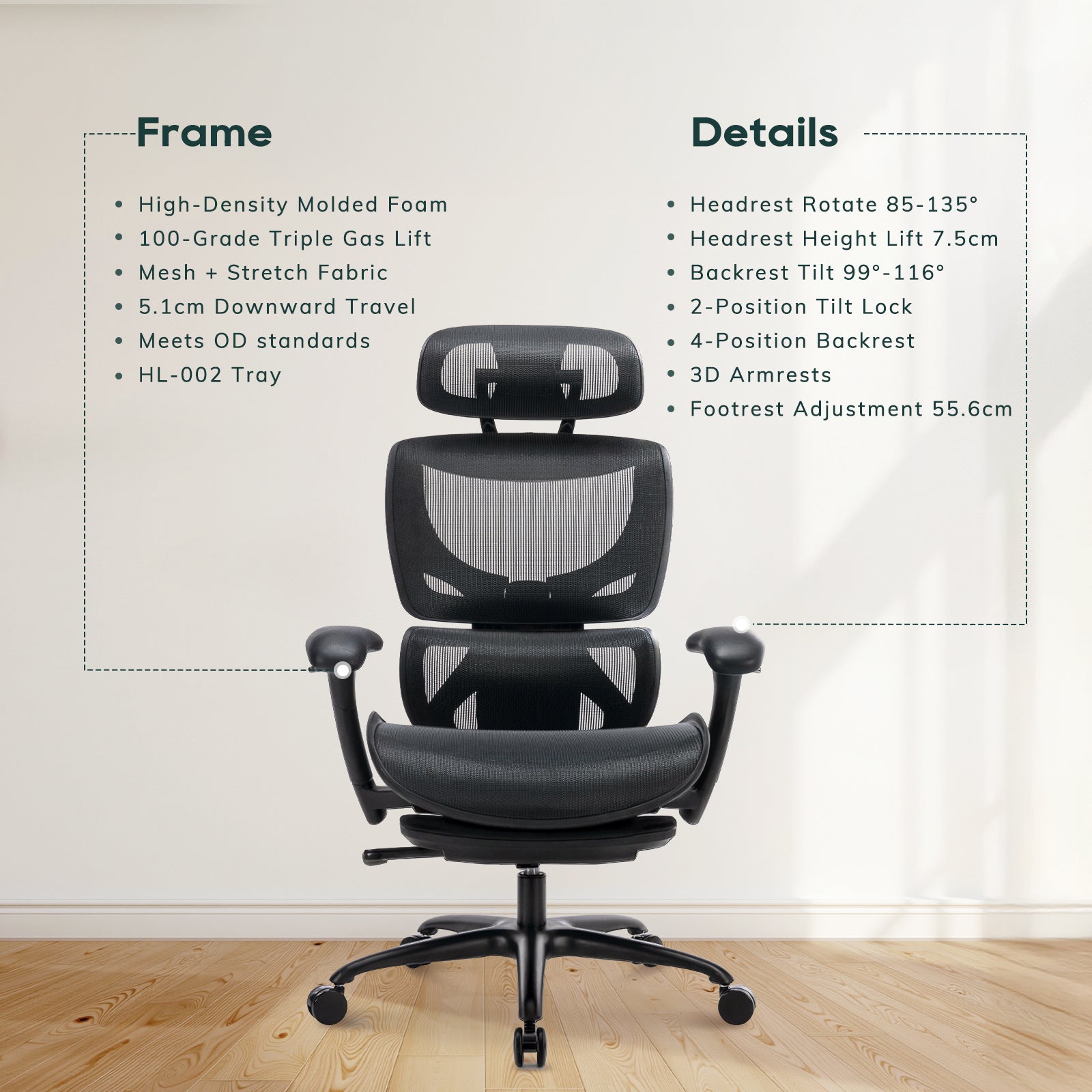 COLAMY AERIX Futuristic Ergonomic Office Chair