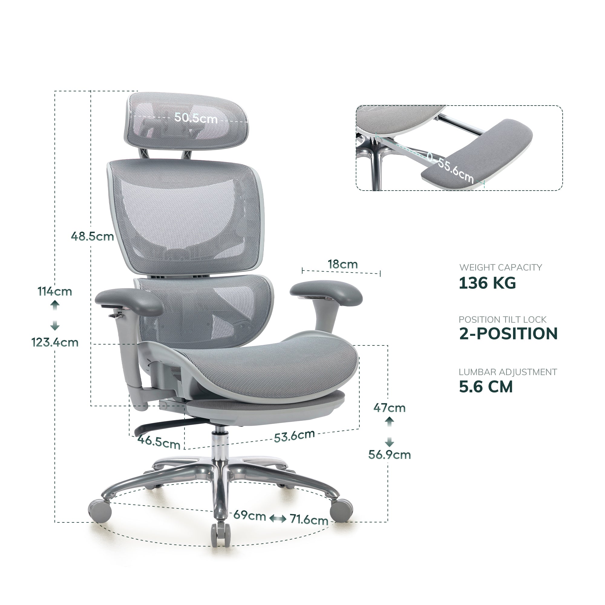 COLAMY AERIX Futuristic Ergonomic Office Chair