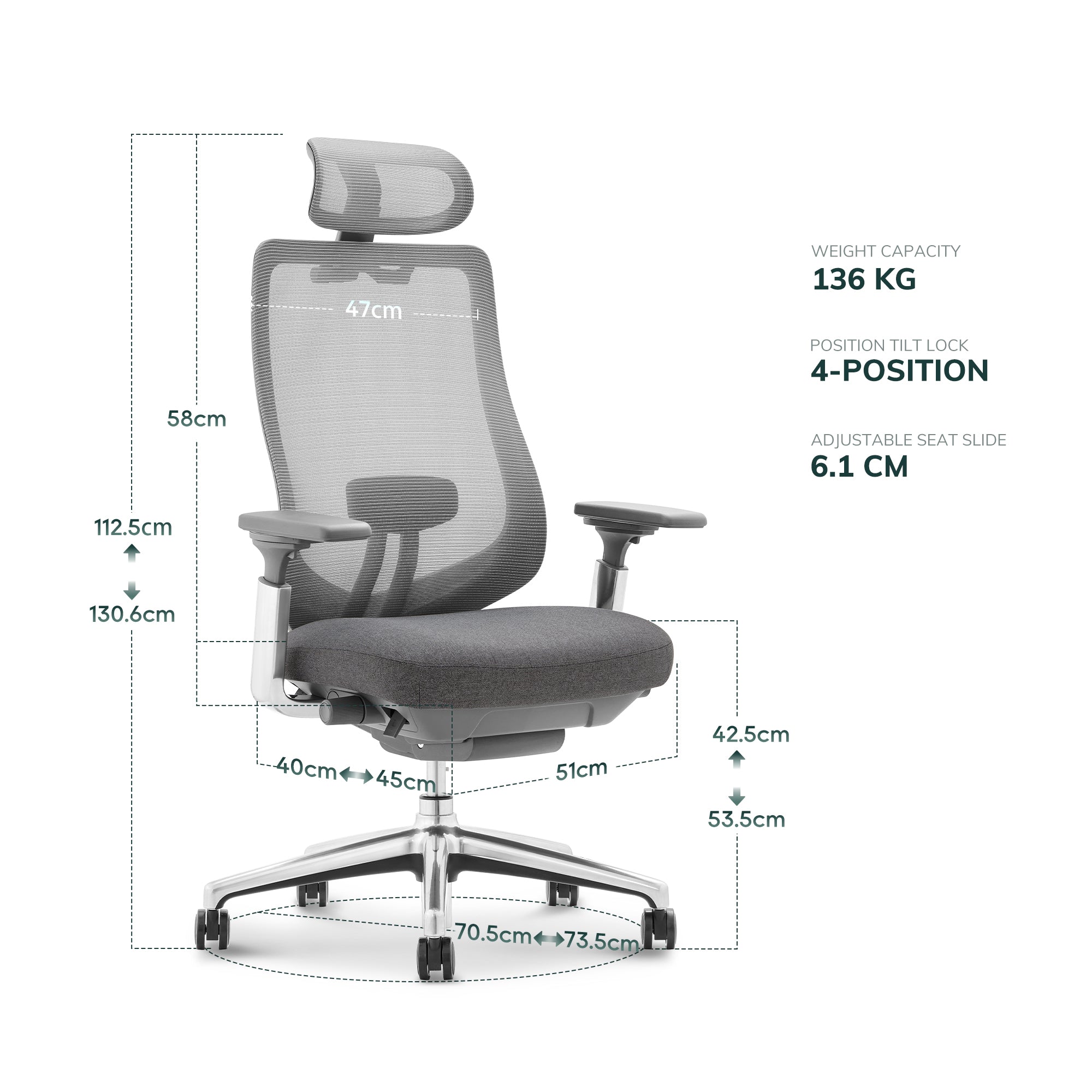 COLAMY ATLAS Executive Ergonomic Office Chair
