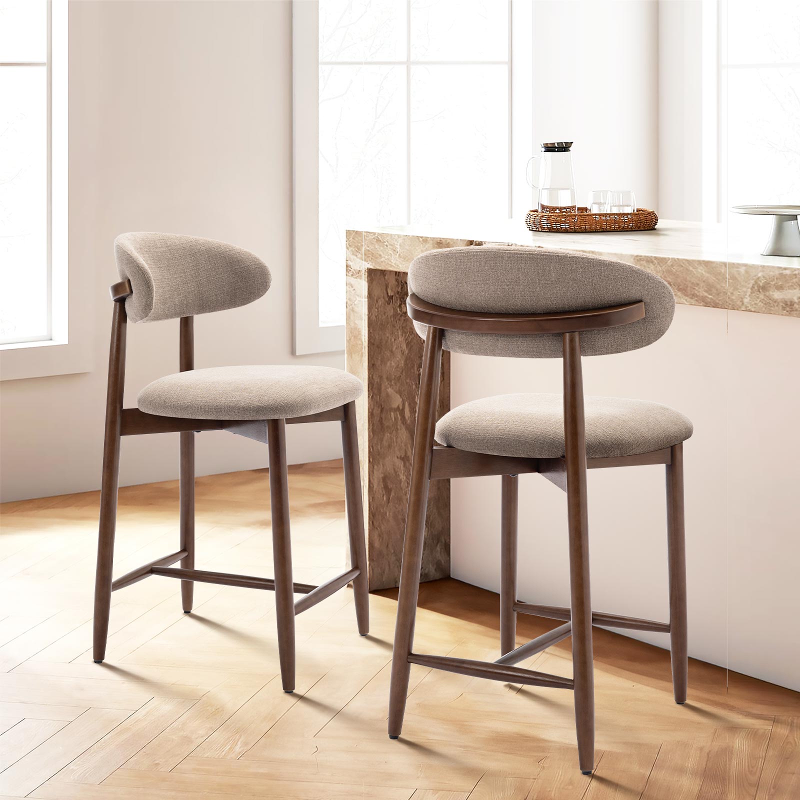 COLAMY ARLA Scandi Minimalist Dining Chair