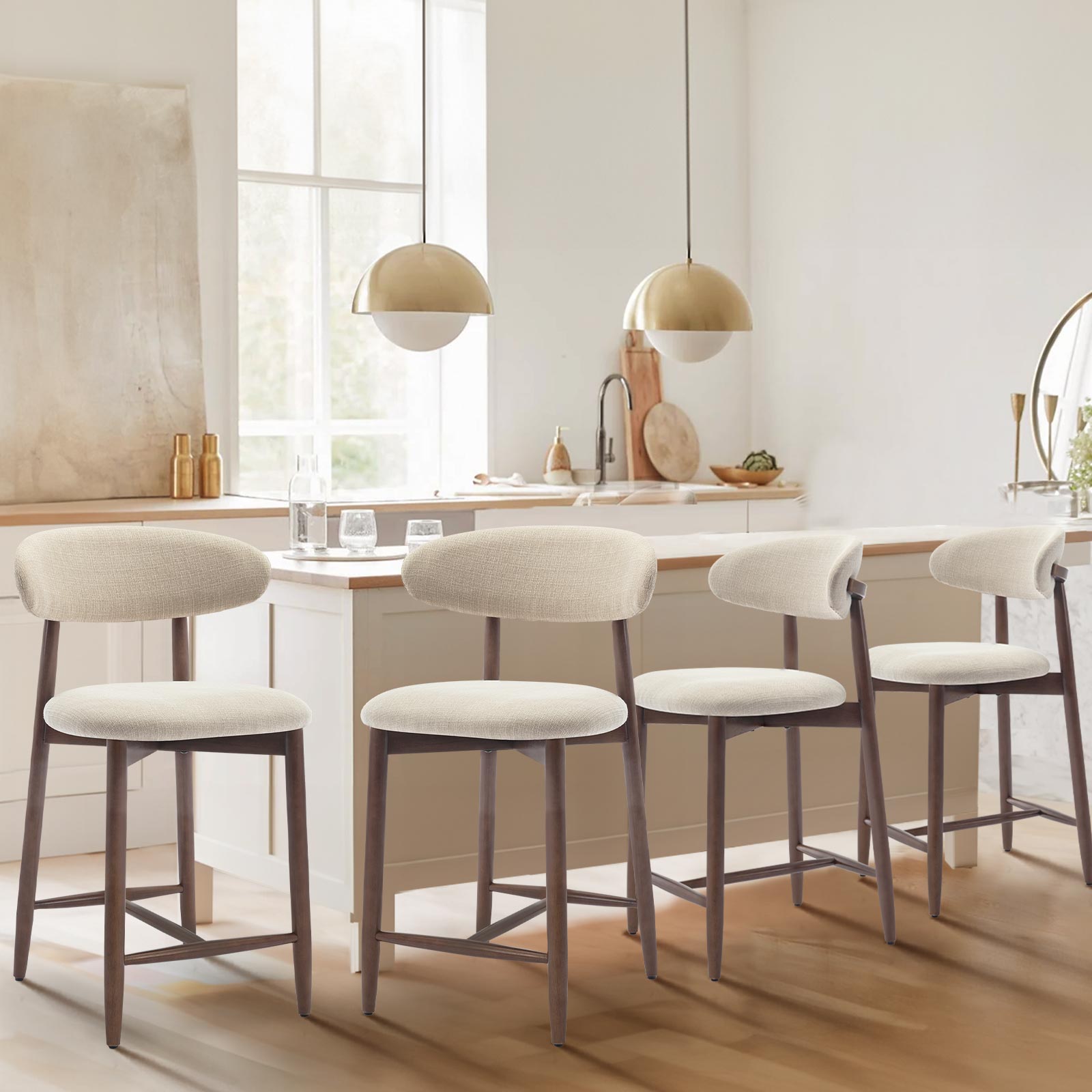 COLAMY ARLA Scandi Minimalist Dining Chair