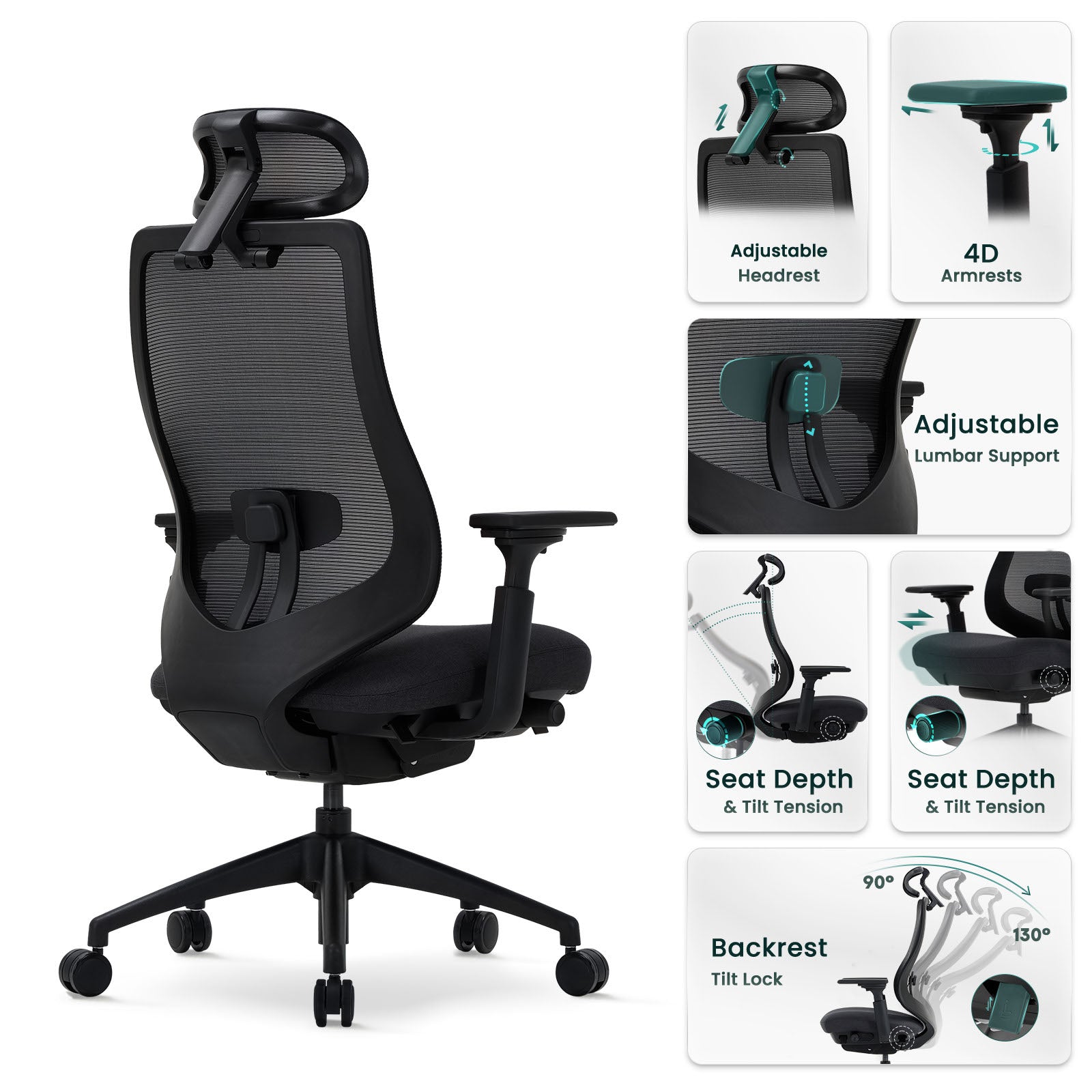 COLAMY ATLAS-01 Executive Ergonomic Office Chair