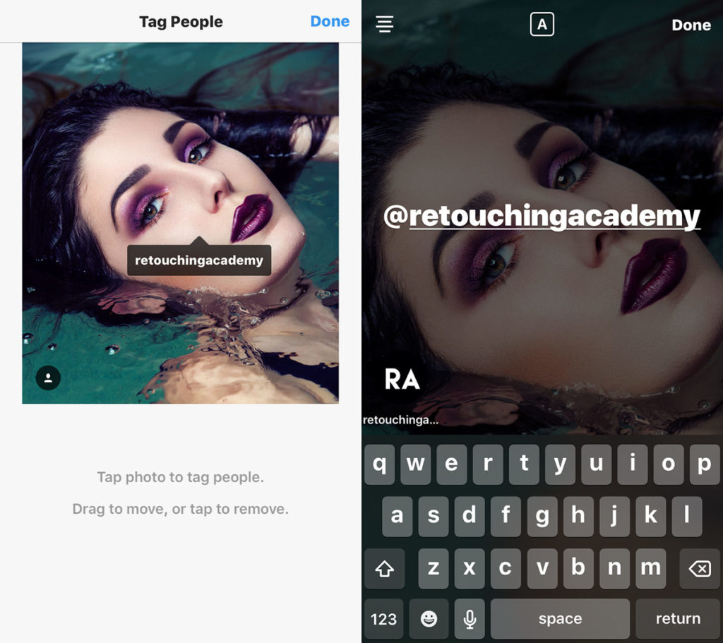 how to tag users in instagram posts and stories