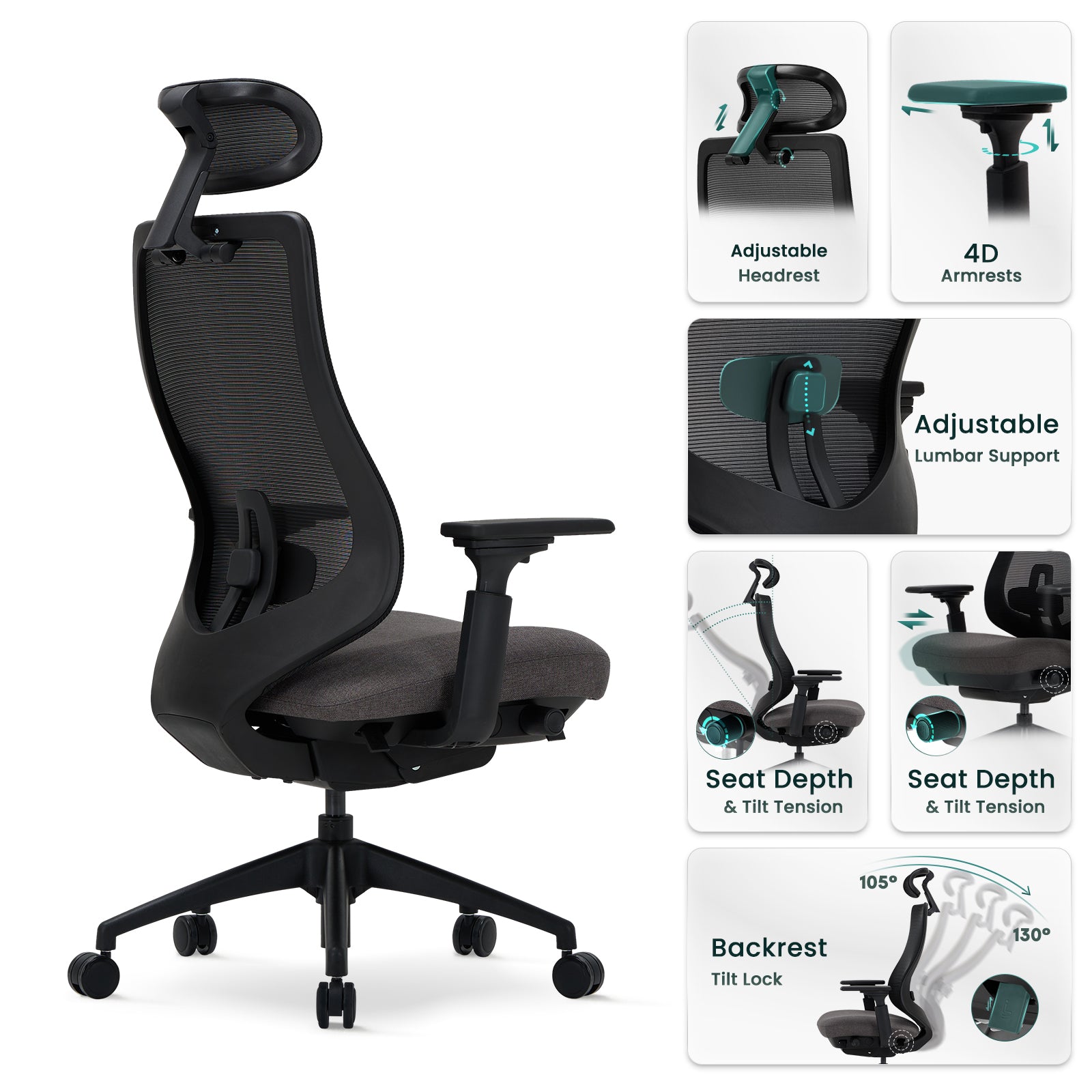 COLAMY ATLAS-01 Executive Ergonomic Office Chair